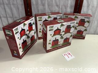 MaxSold Auction: Warren Kimble Stoneware Dessert/Salad Plates — Barns Pattern (16) - Warwick (Rhode Island, USA) SELLER MANAGED Reseller Online Auction - Warwick Avenue