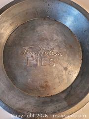 MaxSold Auction: 2 Tim Hortons pie plates - Hamilton (Ontario, Canada) SELLER MANAGED Downsizing Online Auction - Cochrane Road