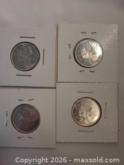 MaxSold Auction: 4x1964 unc. Cnd. .25c pcs. - Hamilton (Ontario, Canada) SELLER MANAGED Downsizing Online Auction - Cochrane Road