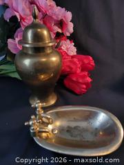 MaxSold Auction: Solid brass bathtub & ginger jar - Hamilton (Ontario, Canada) SELLER MANAGED Downsizing Online Auction - Cochrane Road