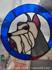 MaxSold Auction: Stained glass dog - Hamilton (Ontario, Canada) SELLER MANAGED Downsizing Online Auction - Cochrane Road