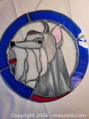 MaxSold Auction: Stained glass dog - Hamilton (Ontario, Canada) SELLER MANAGED Downsizing Online Auction - Cochrane Road