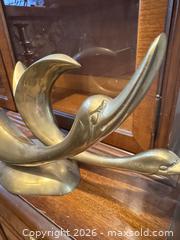MaxSold Auction: Brass Antique-Finish Swan Sculpture with Candlesticks - Surrey (British Columbia, Canada) SELLER MANAGED Estate Sale Online Auction -  16 Avenue