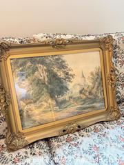 MaxSold Auction: Framed Landscape Architectural/Church Print in Ornate Gilded Frame - Surrey (British Columbia, Canada) SELLER MANAGED Estate Sale Online Auction -  16 Avenue