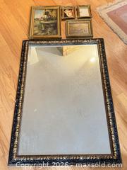 MaxSold Auction: Large Framed Oil Painting with Mirror, Gold Gilt Frame - Surrey (British Columbia, Canada) SELLER MANAGED Estate Sale Online Auction -  16 Avenue
