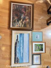 MaxSold Auction: Lot of 5 Framed Large Assorted Prints & Paintings - Surrey (British Columbia, Canada) SELLER MANAGED Estate Sale Online Auction -  16 Avenue