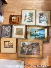 MaxSold Auction: Lot of 8 Framed Landscapes, Architecture & Portraits - Surrey (British Columbia, Canada) SELLER MANAGED Estate Sale Online Auction -  16 Avenue