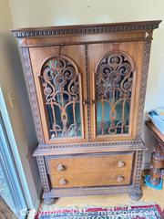 MaxSold Auction: McLagan Solid Wood Hutch / China Cabinet, Carved Fretwork - Surrey (British Columbia, Canada) SELLER MANAGED Estate Sale Online Auction -  16 Avenue