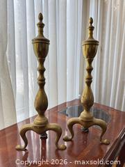 MaxSold Auction: Pair - Antique Brass Finish, Colonial Style - Surrey (British Columbia, Canada) SELLER MANAGED Estate Sale Online Auction -  16 Avenue