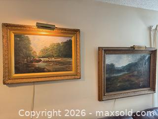 MaxSold Auction: Pair of Landscape Paintings in Gilt Ornate Frames - Surrey (British Columbia, Canada) SELLER MANAGED Estate Sale Online Auction -  16 Avenue