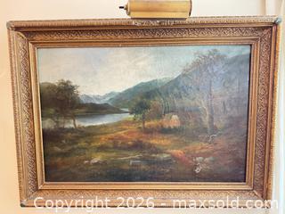 MaxSold Auction: Pair of Landscape Paintings in Gilt Ornate Frames - Surrey (British Columbia, Canada) SELLER MANAGED Estate Sale Online Auction -  16 Avenue