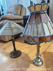 MaxSold Auction: Pair of Tiffany-Style Stained Glass Table Lamps - Surrey (British Columbia, Canada) SELLER MANAGED Estate Sale Online Auction -  16 Avenue
