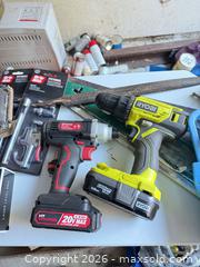 MaxSold Auction: Ryobi Cordless Tool Assortment with Sander, Vise and Rivets - Surrey (British Columbia, Canada) SELLER MANAGED Estate Sale Online Auction -  16 Avenue