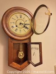MaxSold Auction: Spirit Wall Regulator Clock, Key-Wind Pendulum, Oak Finish - Surrey (British Columbia, Canada) SELLER MANAGED Estate Sale Online Auction -  16 Avenue