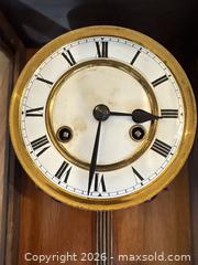 MaxSold Auction: Victorian-Style Wooden Wall Clock with Pendulum - Surrey (British Columbia, Canada) SELLER MANAGED Estate Sale Online Auction -  16 Avenue