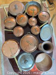 MaxSold Auction: Vintage Mid-Century 13-Piece Copper Cookware Set with Lids - Surrey (British Columbia, Canada) SELLER MANAGED Estate Sale Online Auction -  16 Avenue