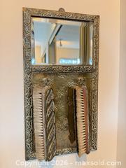 MaxSold Auction: Vintage Wall Mirror with Attached Brushes, Antique Brass - Surrey (British Columbia, Canada) SELLER MANAGED Estate Sale Online Auction -  16 Avenue