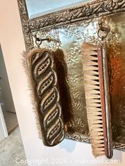 MaxSold Auction: Vintage Wall Mirror with Attached Brushes, Antique Brass - Surrey (British Columbia, Canada) SELLER MANAGED Estate Sale Online Auction -  16 Avenue