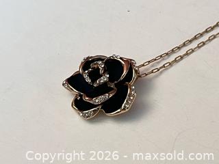 MaxSold Auction: Pica LéLa Royal Rose Enamel & Crystal Pendant – Chain Marked 750 SP18 - Toronto (Ontario, Canada) SUPER SHORT NOTICE PARTNER MANAGED Estate Sale Online Auction -  Wellington Street East (CONDO)