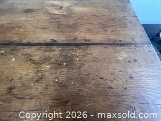 MaxSold Auction: Primitive Pine Farmhouse Writing Table w/ Drawer - Toronto (Ontario, Canada) SUPER SHORT NOTICE PARTNER MANAGED Estate Sale Online Auction -  Wellington Street East (CONDO)