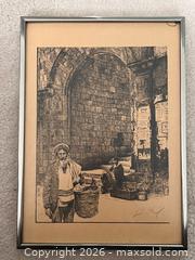 MaxSold Auction: Seymour Rosenthal Signed Jerusalem Etching – Old City Scene - Toronto (Ontario, Canada) SUPER SHORT NOTICE PARTNER MANAGED Estate Sale Online Auction -  Wellington Street East (CONDO)