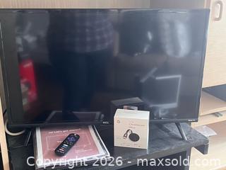 MaxSold Auction: TCL 32” Roku Smart TV with Remote + Chromecast Ultra (4K Streaming)  - Toronto (Ontario, Canada) SUPER SHORT NOTICE PARTNER MANAGED Estate Sale Online Auction -  Wellington Street East (CONDO)