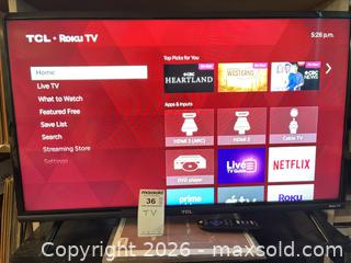 MaxSold Auction: TCL 32” Roku Smart TV with Remote + Chromecast Ultra (4K Streaming)  - Toronto (Ontario, Canada) SUPER SHORT NOTICE PARTNER MANAGED Estate Sale Online Auction -  Wellington Street East (CONDO)