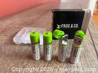 MaxSold Auction: USB Rechargeable AA Batteries (4) – 1450mAh Ni-MH - Toronto (Ontario, Canada) SUPER SHORT NOTICE PARTNER MANAGED Estate Sale Online Auction -  Wellington Street East (CONDO)
