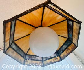 MaxSold Auction: Vintage Slag Glass Hanging Lamp – Desert Camel Scene - Toronto (Ontario, Canada) SUPER SHORT NOTICE PARTNER MANAGED Estate Sale Online Auction -  Wellington Street East (CONDO)