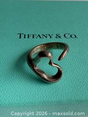 MaxSold Auction: Vintage Tiffany & Co Elsa Peretti Sterling Silver Open Heart Ring  - Toronto (Ontario, Canada) PARTNER MANAGED Estate Sale Online Auction - Esander Drive (STORAGE)