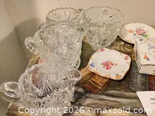 MaxSold Auction: Assorted Flatware, Porcelain Dishes & Cut Glass Creamers - Vienna (Virginia, USA) PARTNER MANAGED Estate Sale Online Auction - Mill Wheel Lane