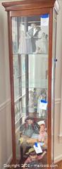 MaxSold Auction: Glass Curio / Display Cabinet, 5+ Shelves, Narrow Medium Height - Vienna (Virginia, USA) PARTNER MANAGED Estate Sale Online Auction - Mill Wheel Lane