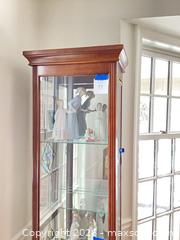 MaxSold Auction: Glass Curio / Display Cabinet, 5+ Shelves, Narrow Medium Height - Vienna (Virginia, USA) PARTNER MANAGED Estate Sale Online Auction - Mill Wheel Lane
