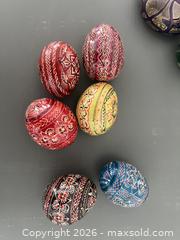 MaxSold Auction: Lot of 11 Painted Decorative Eggs and Glass Paperweights - Vienna (Virginia, USA) PARTNER MANAGED Estate Sale Online Auction - Mill Wheel Lane