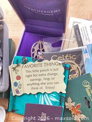 MaxSold Auction: Lot of 25+ Lapel Pins, Brooches, Keychains, Charms & Trinket Boxes - Vienna (Virginia, USA) PARTNER MANAGED Estate Sale Online Auction - Mill Wheel Lane