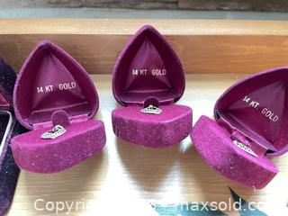 MaxSold Auction: Lot of 4 Pendants/Charms – 14K Gold & Silver-Tone, Velvet Box - Vienna (Virginia, USA) PARTNER MANAGED Estate Sale Online Auction - Mill Wheel Lane