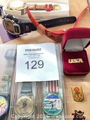 MaxSold Auction: Lot of Other Fashion Watches - Olympic & Travel Themes - Vienna (Virginia, USA) PARTNER MANAGED Estate Sale Online Auction - Mill Wheel Lane