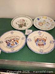 MaxSold Auction: Set of 4 Decorative Plates: Portmeirion, Quimper, Wedgwood - Vienna (Virginia, USA) PARTNER MANAGED Estate Sale Online Auction - Mill Wheel Lane
