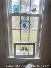 MaxSold Auction: Set of 4 Stained Glass Panels - Vienna (Virginia, USA) PARTNER MANAGED Estate Sale Online Auction - Mill Wheel Lane