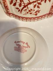 MaxSold Auction: Vintage Transferware Teapot and Saucer Set, Bird & Floral Motifs - Vienna (Virginia, USA) PARTNER MANAGED Estate Sale Online Auction - Mill Wheel Lane