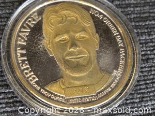 MaxSold Auction: 1oz 999 Silver Bret Favre Collectible Coin - Hamilton (Ontario, Canada) SELLER MANAGED Estate Sale Online Auction - Bishopsgate Ave.