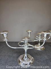 MaxSold Auction: 2 Silver Plated Candelabras Made in England - Hamilton (Ontario, Canada) SELLER MANAGED Estate Sale Online Auction - Bishopsgate Ave.