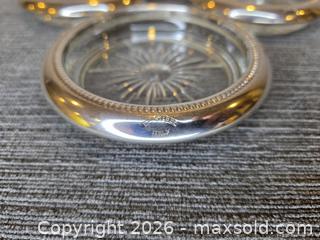 MaxSold Auction: Silver Plated Glass Coasters (6) - Hamilton (Ontario, Canada) SELLER MANAGED Estate Sale Online Auction - Bishopsgate Ave.