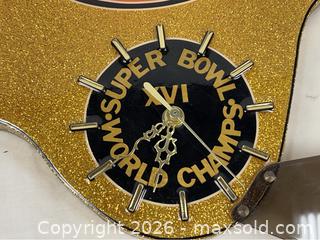 MaxSold Auction: Vintage SF 49ers Super Bowl 16 Wall Clock - Campbell (California, USA) PARTNER MANAGED Estate Sale Online Auction - Dell Avenue