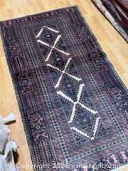MaxSold Auction: Black Persian rug handmade  - Toronto (Ontario, Canada) SUPER SHORT NOTICE SELLER MANAGED Downsizing Online Auction - Eglinton Avenue East
