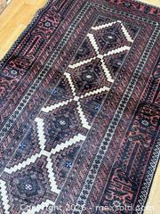 MaxSold Auction: Black Persian rug handmade  - Toronto (Ontario, Canada) SUPER SHORT NOTICE SELLER MANAGED Downsizing Online Auction - Eglinton Avenue East