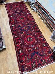 MaxSold Auction: Long Persian runner rug handmade   - Toronto (Ontario, Canada) SUPER SHORT NOTICE SELLER MANAGED Downsizing Online Auction - Eglinton Avenue East
