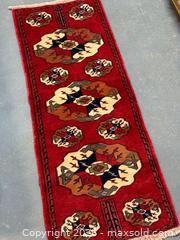 MaxSold Auction: Persian runner rug handmade  - Toronto (Ontario, Canada) SUPER SHORT NOTICE SELLER MANAGED Downsizing Online Auction - Eglinton Avenue East