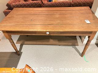MaxSold Auction: Antique Pine Harvest Table - Oakville (Ontario, Canada) PARTNER MANAGED Estate Sale Online Auction - Dorval Drive