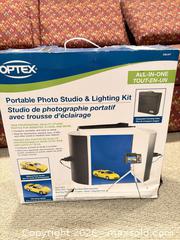 MaxSold Auction: Optex Portable Photo Studio and Lighting Kit - Oakville (Ontario, Canada) PARTNER MANAGED Estate Sale Online Auction - Dorval Drive